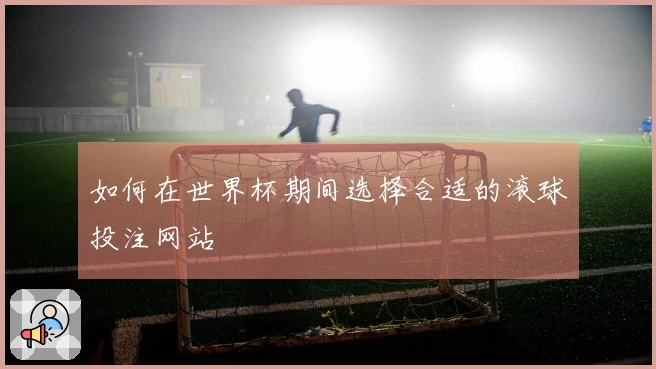 如何在世界杯期间选择合适的滚球投注网站
